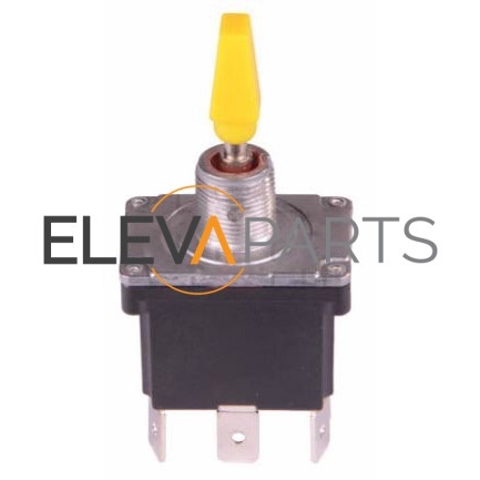 Interruptor de palanca, ON-OFF-ON, DPDT
